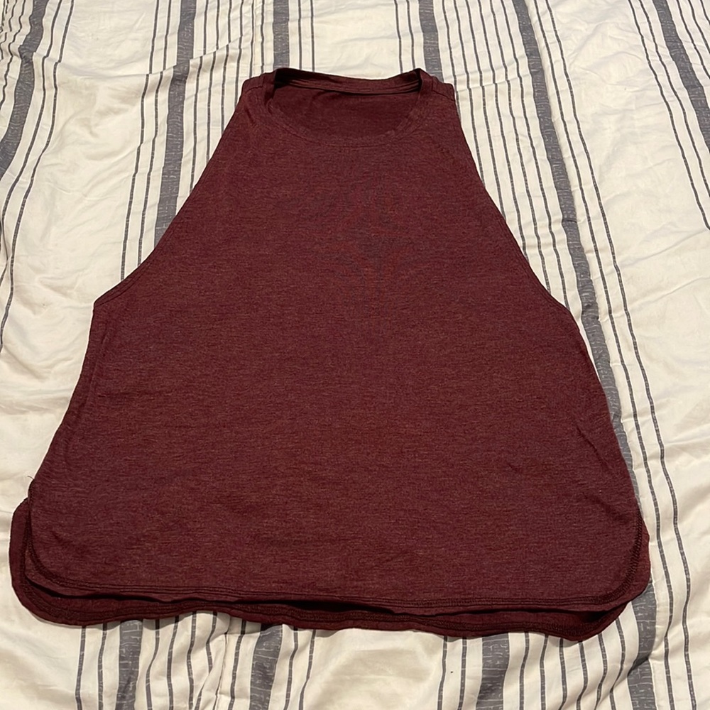 Maroon medium workout tank